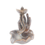 Smilkalinė Backflow Lotus With Hand 15 cm Smilkalinė Backflow Lotus With Hand 15 cm