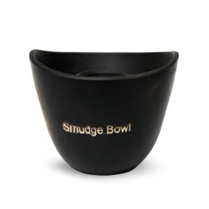 Large Black Smudge Bowl smilkalinė smilkymui/