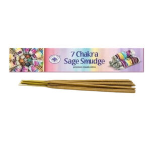 Green Tree 7 Chakra Sage Smudge natūralūs smilkalai 15gr