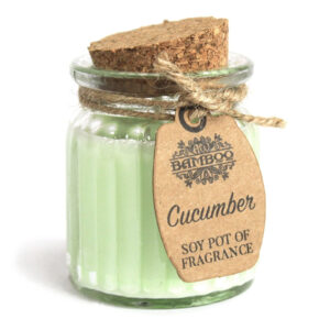Sojų vaško žvakė Cucumber
