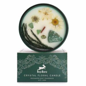 Sojų vaško žvakė Hop Hare Crystal Floral Mint