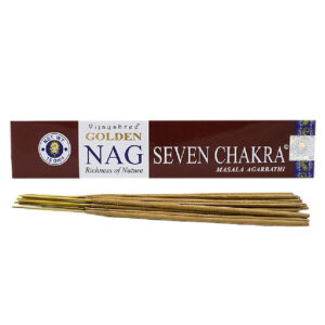 Golden Nag 7 Chakra natūralūs smilkalai 15gr