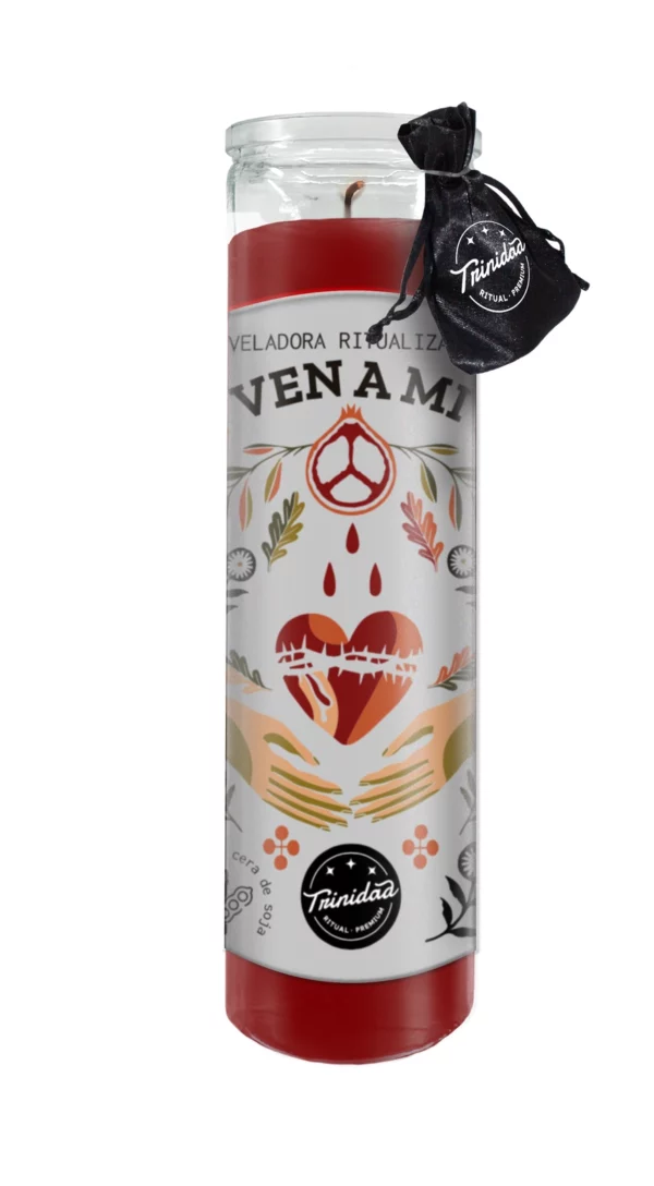 Kvapni ritualinė sojų vaško žvakė Veladora Come To Me Kvapni ritualinė sojų vaško žvakė Veladora Come To Me