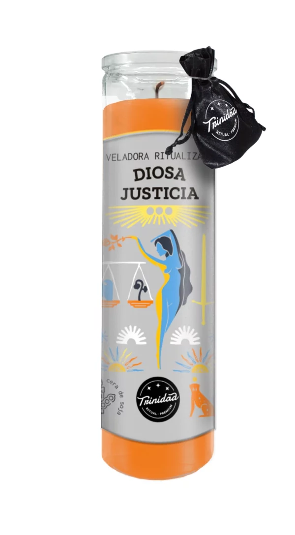 Kvapni ritualinė sojų vaško žvakė Veladora Diosa Justicia 1 Kvapni ritualinė sojų vaško žvakė Veladora Diosa Justicia