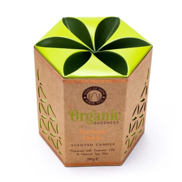 Ekologiška Sojų Vaško Žvakė Organic Goodness Patchouli Vanilla