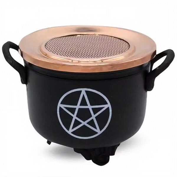 Indas-smilkyklė su vario tinkleliu Pentacle (10x11 cm) Indas-smilkyklė su vario tinkleliu Pentacle (10x11 cm)