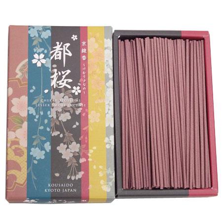 Kousaido japoniški smilkalai mažai dūmų Cherry Blossoms (sakura aromatas) gėlėtoje dėžutėje Kousaido sakura japoniški smilkalai mažai dūmų Cherry Blossoms gėlėtoje dėžutėje