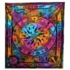 Spalvingas medvilninis sienų užtiesalas Amžių Ratas su zodiako ženklais ir kompasu namų dekorui Spalvingas medvilninis sienų užtiesalas Amžių Ratas su zodiako ženklais ir kompasu namų dekorui vilniuje