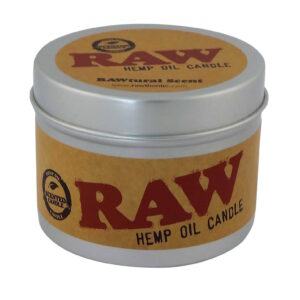 Originali neutralizuojanti žvakė „RAW Hemp Oil“ metalinėje skardinėje