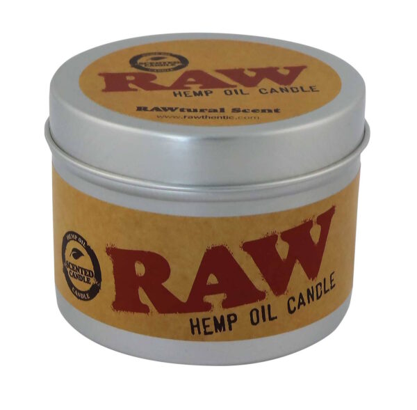 Originali neutralizuojanti žvakė „RAW Hemp Oil“ metalinėje skardinėje