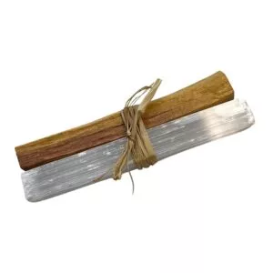 Smilkymo Rinkinys Palo Santo Medis ir Selenito Kristalas