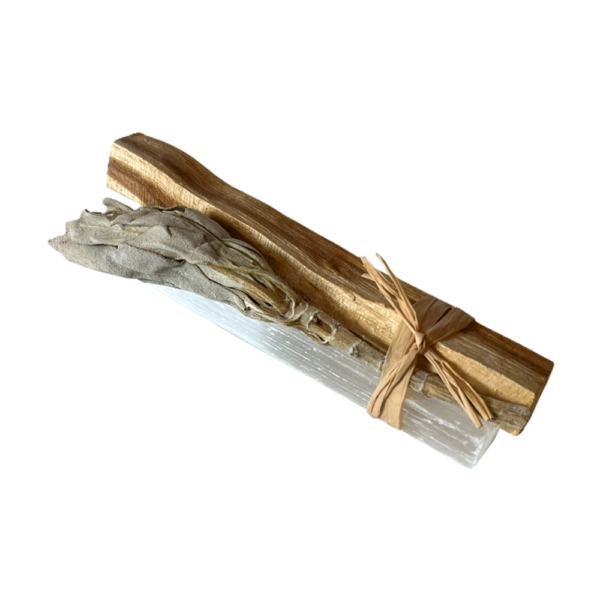 Smilkymo Rinkinys Baltasis Šalavijas, Palo Santo ir Selenitas